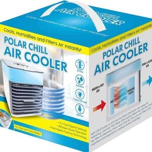 Polar Chill Air Cooler w/Built-In Humidifier Personal Air Conditioner LED Lights